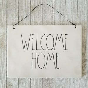 Rae Dunn WELCOME HOME Hanging Wall Plaque